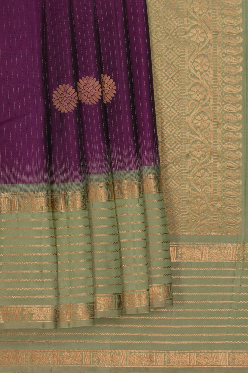 Image of South Silk Purple Saree