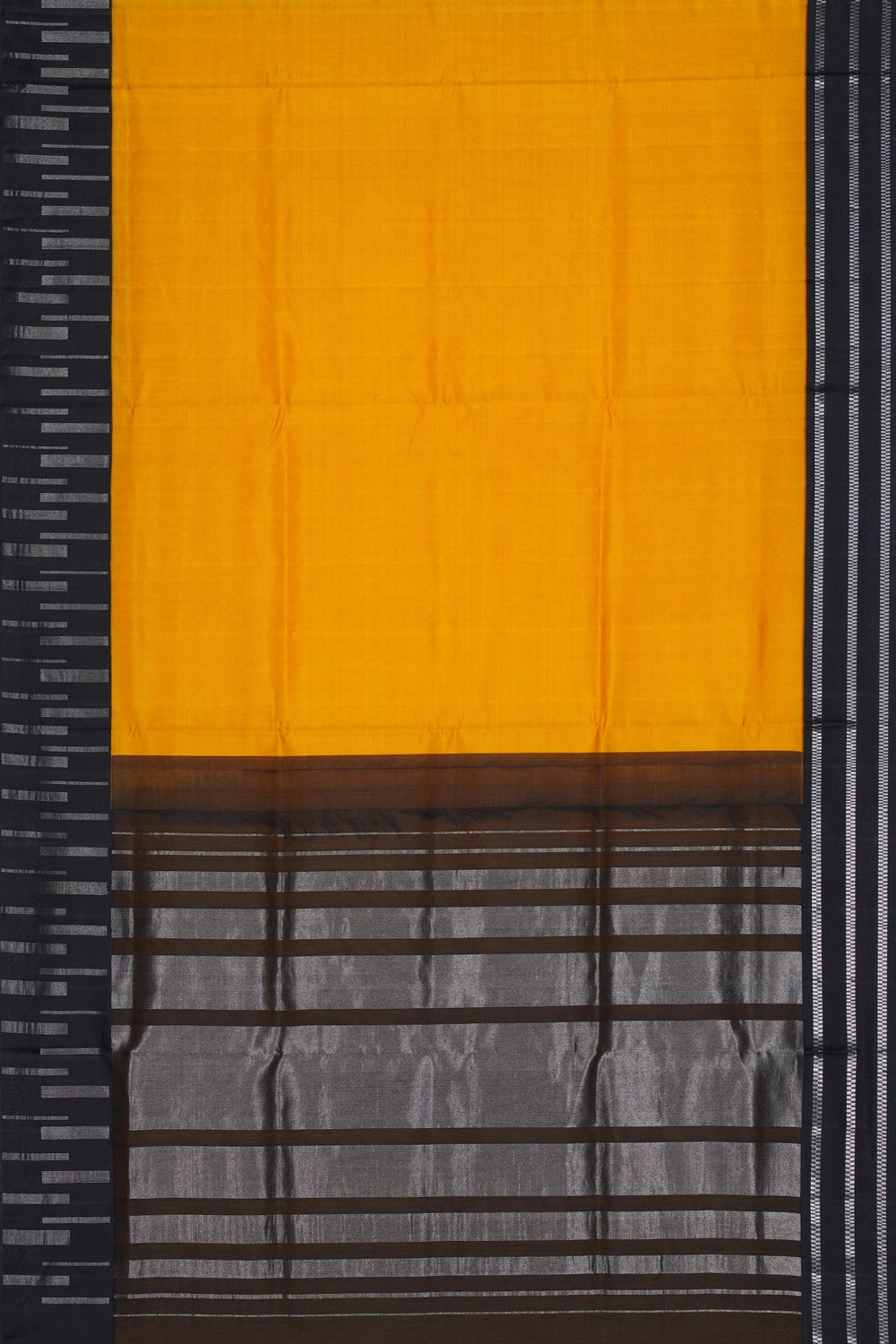 Image of South Silk Yellow Saree