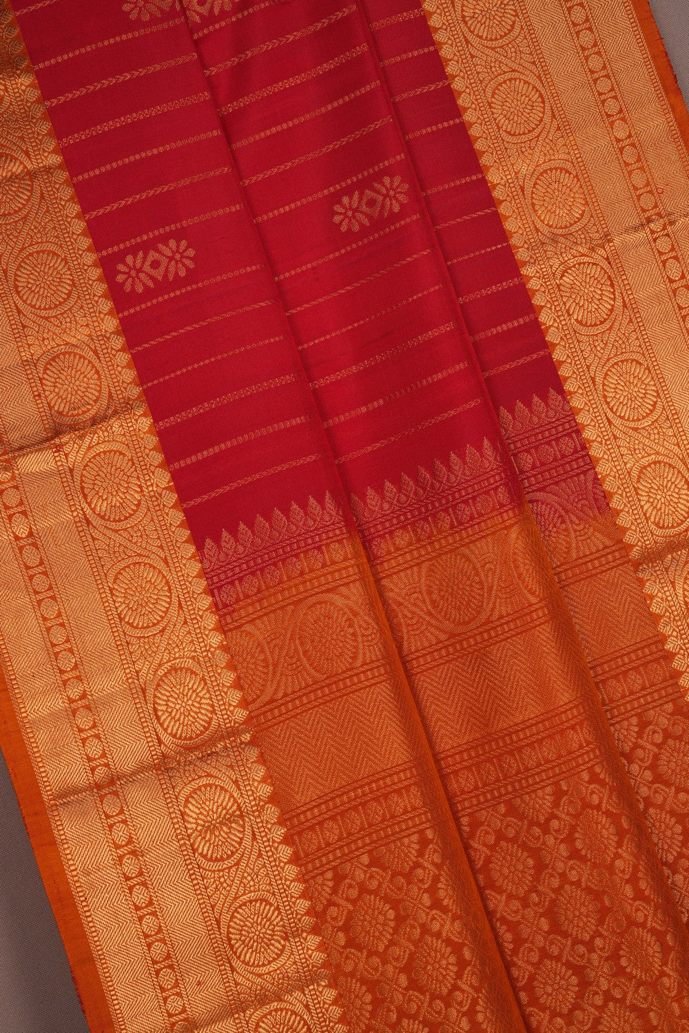 Image of South Silk Red Saree