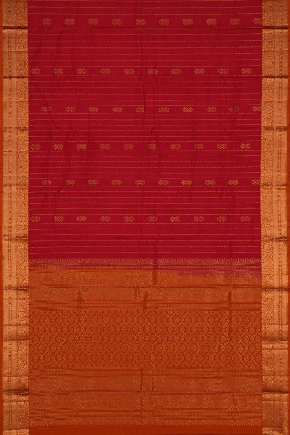 Image of South Silk Red Saree