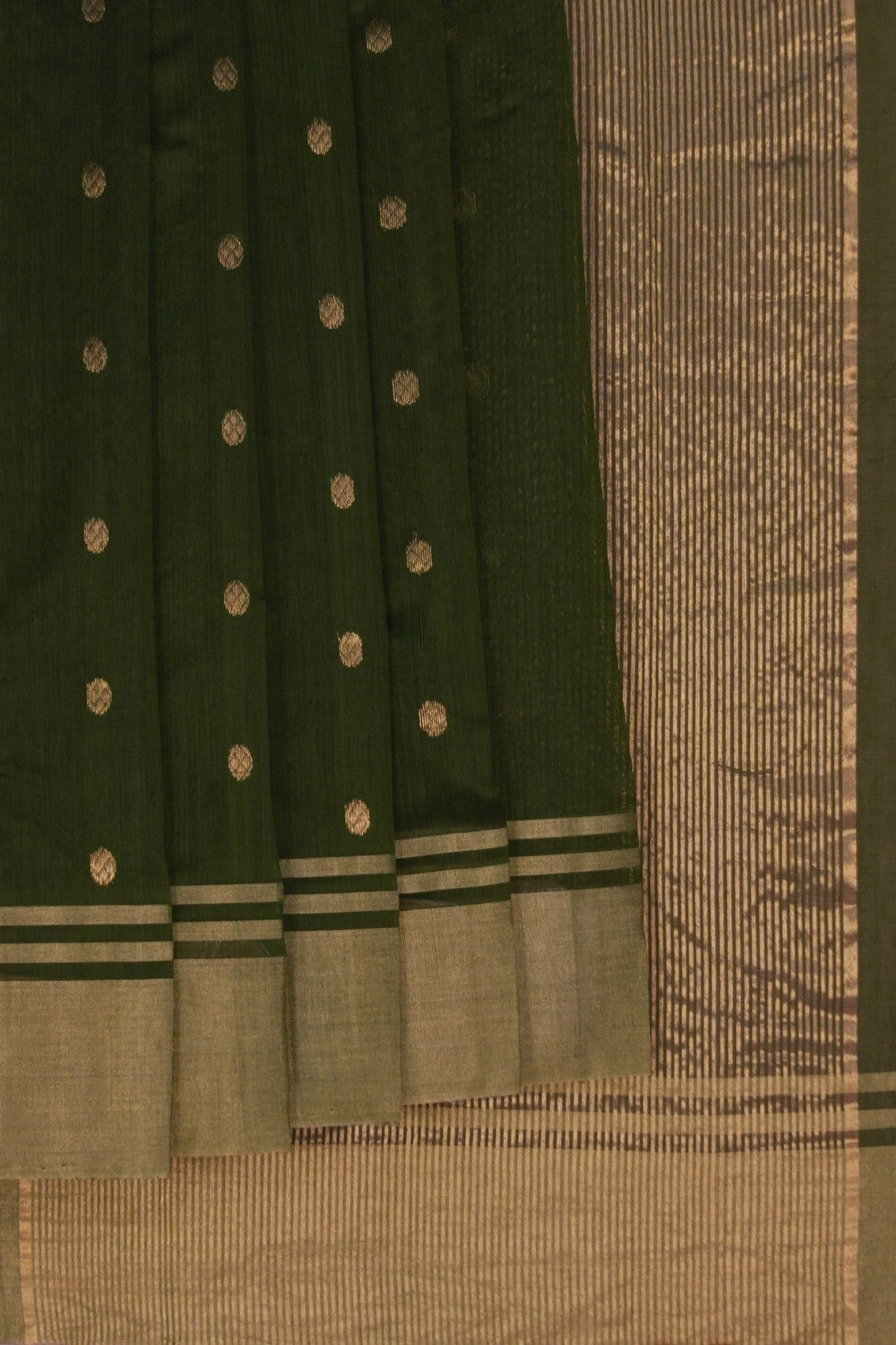 Image of A Chanderi Green Saree