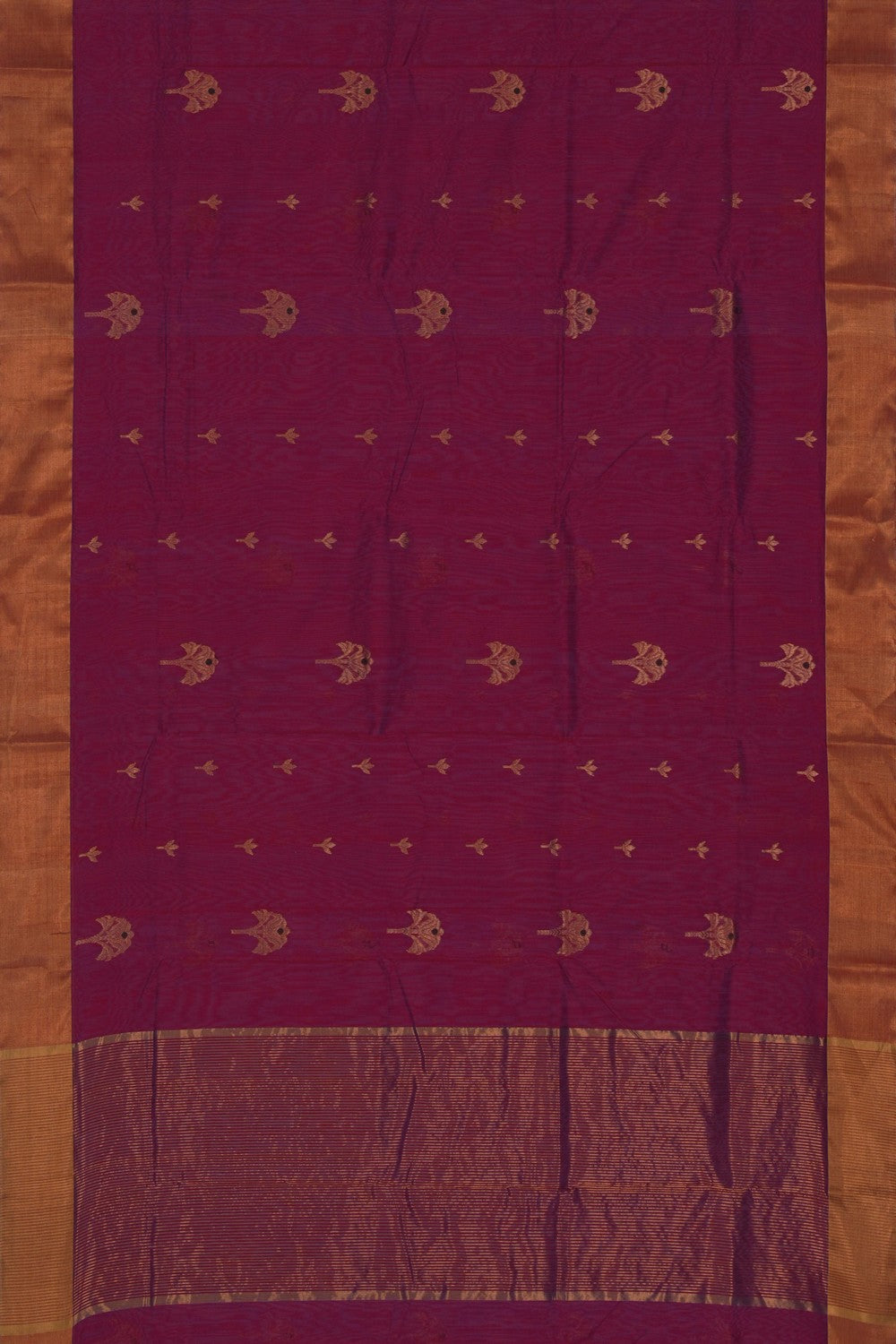 Image of A Chanderi Magenta Saree