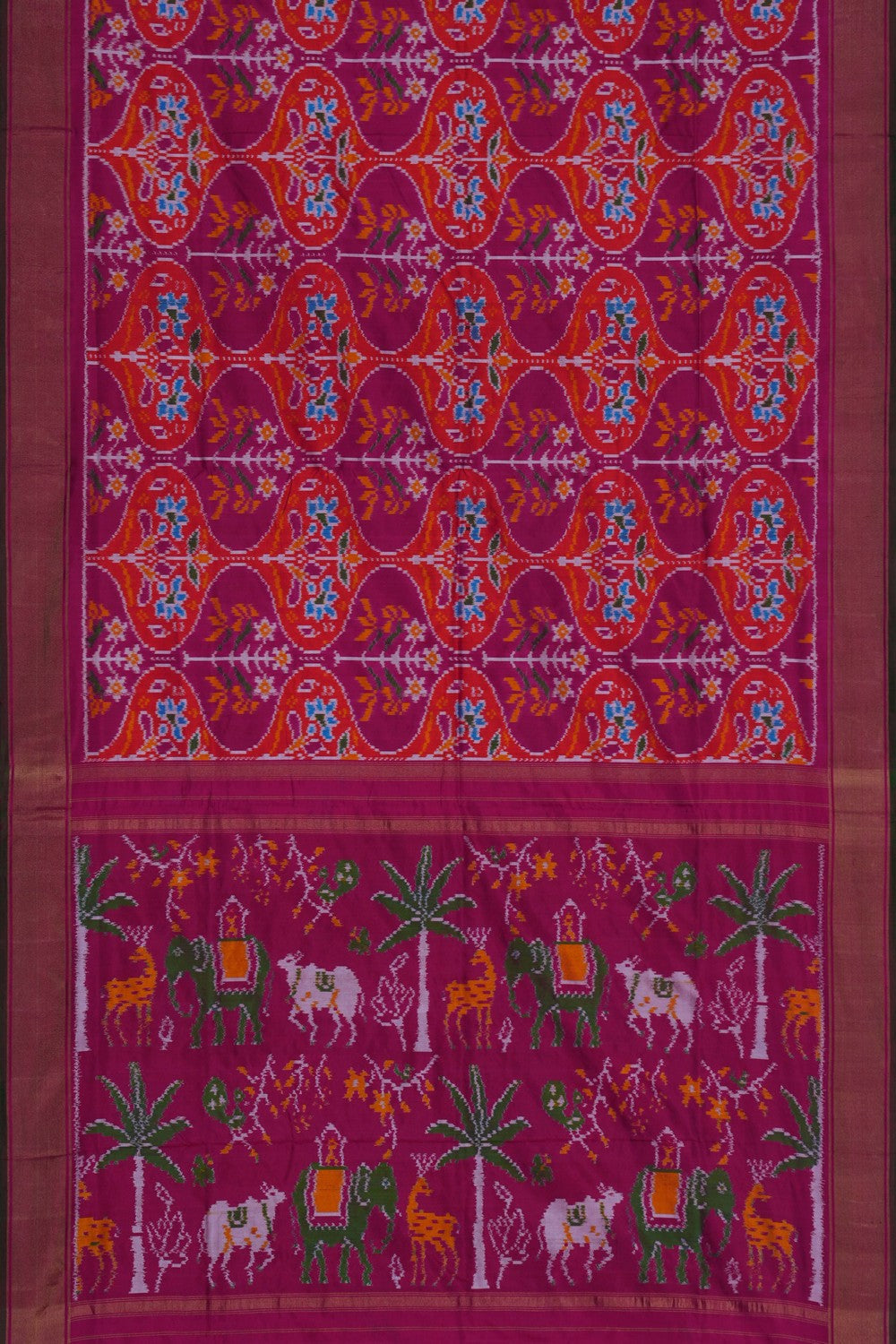 Image of Pochampally Rangkat Technique Ikat Saree