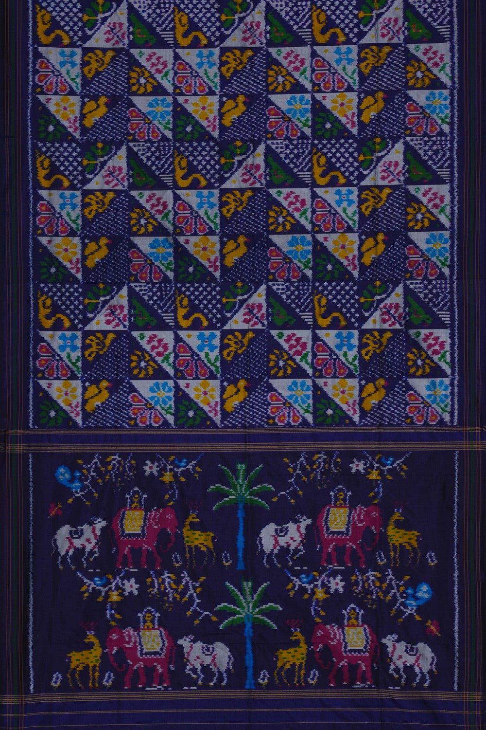 Image of Pochampally Rangkat Technique Ikat Saree