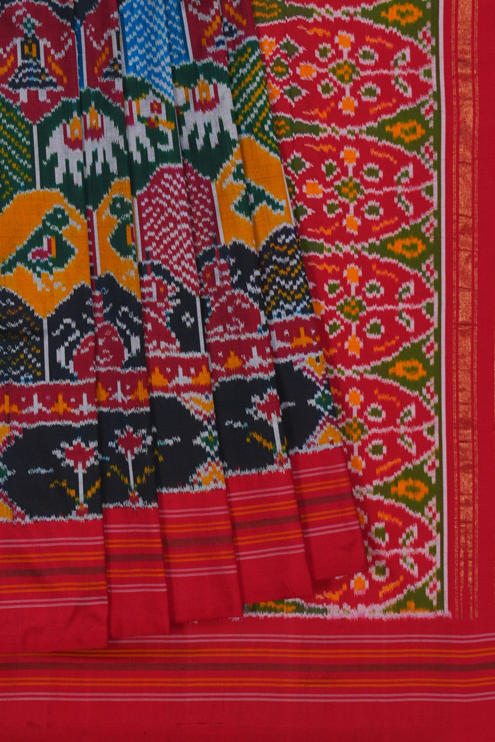 Image of Pochampally Rangkat Technique Ikat Saree
