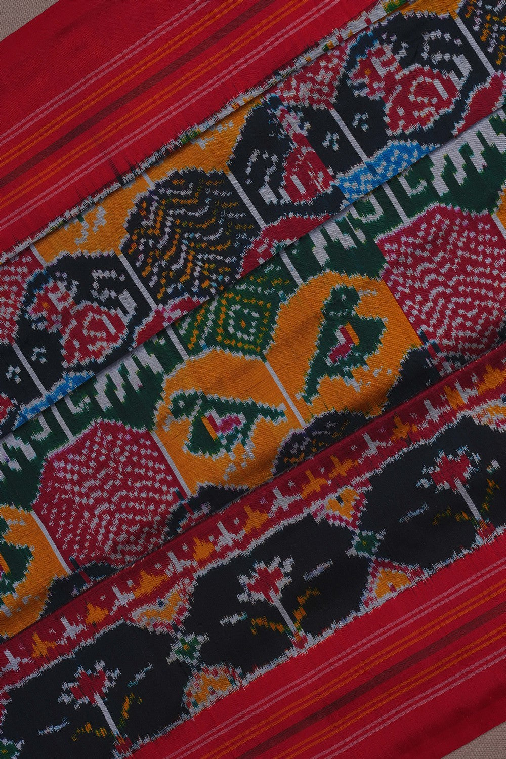 Image of Pochampally Rangkat Technique Ikat Saree