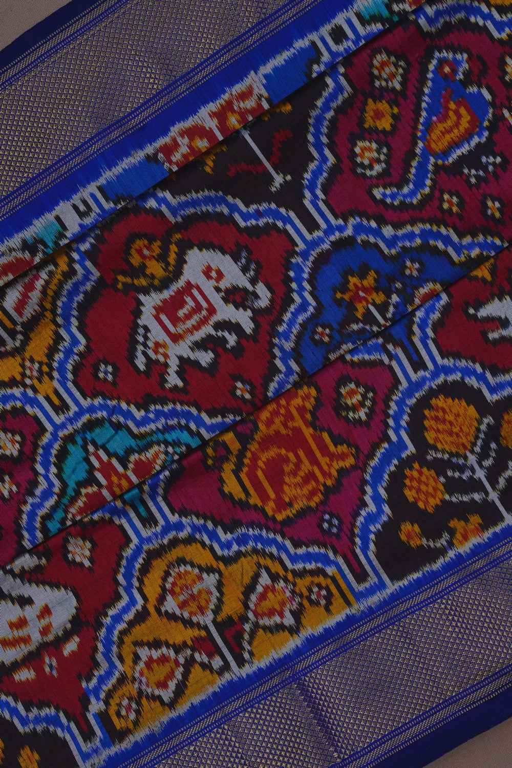 Image of Pochampally Rangkat Technique Ikat Saree