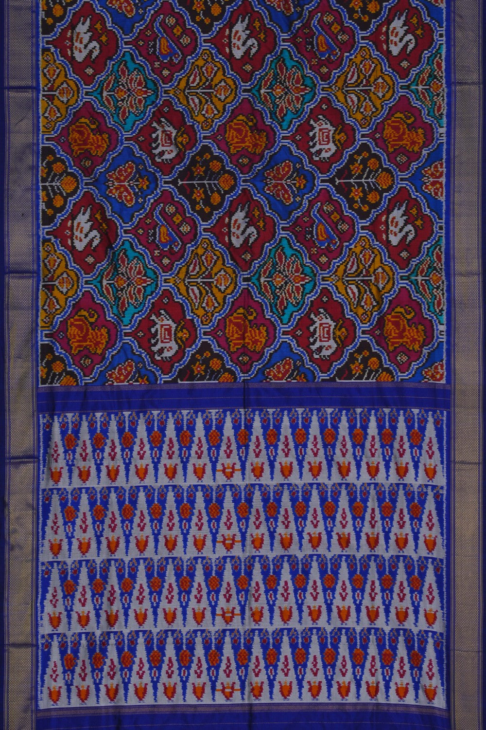 Image of Pochampally Rangkat Technique Ikat Saree