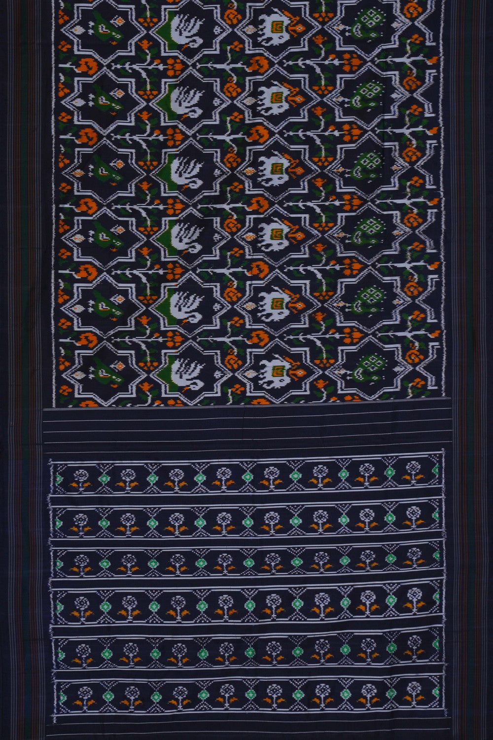 Image of Pochampally Rangkat Technique Ikat Saree
