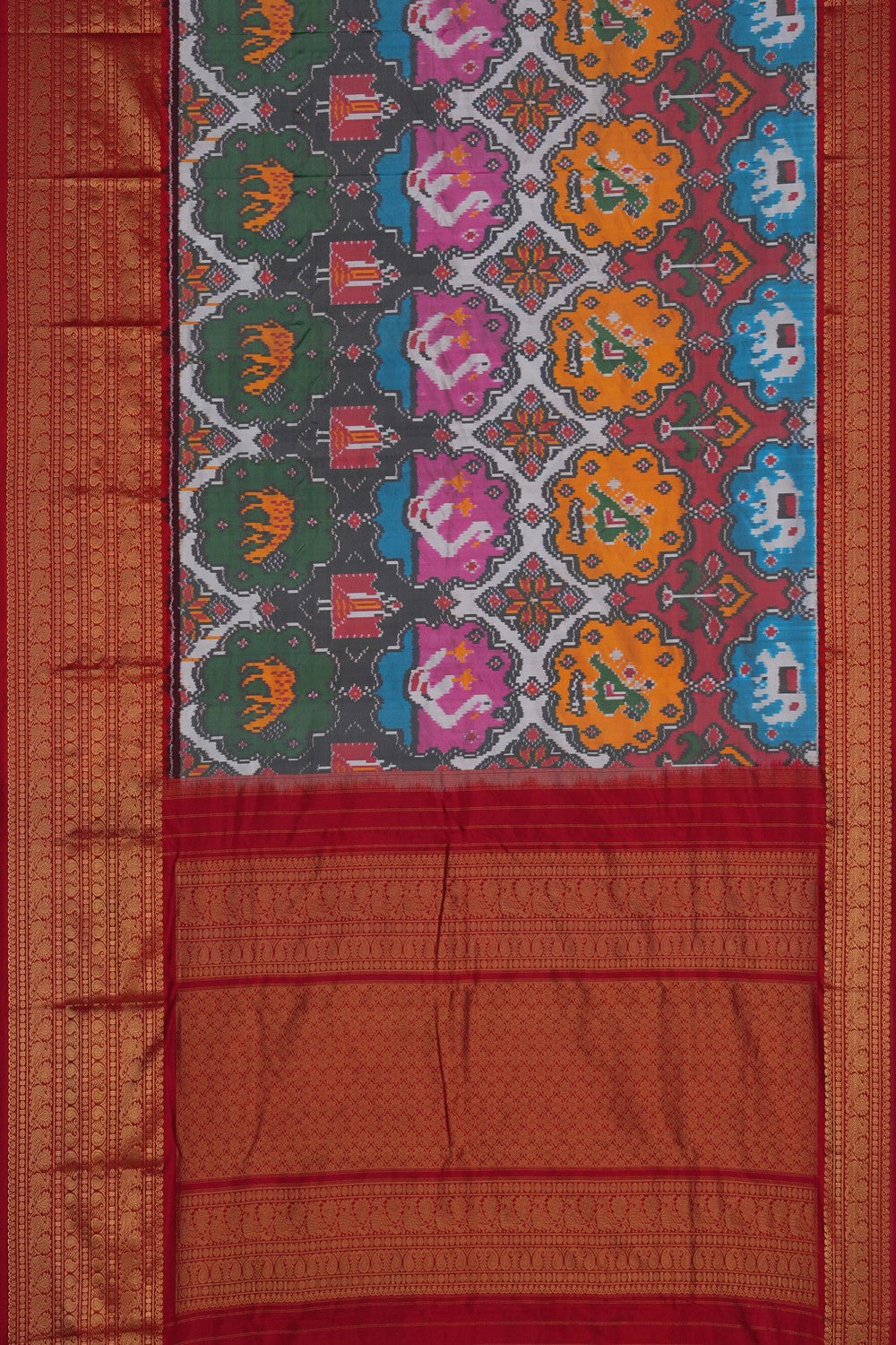 Image of Pochampally Rangkat Technique Ikat Saree