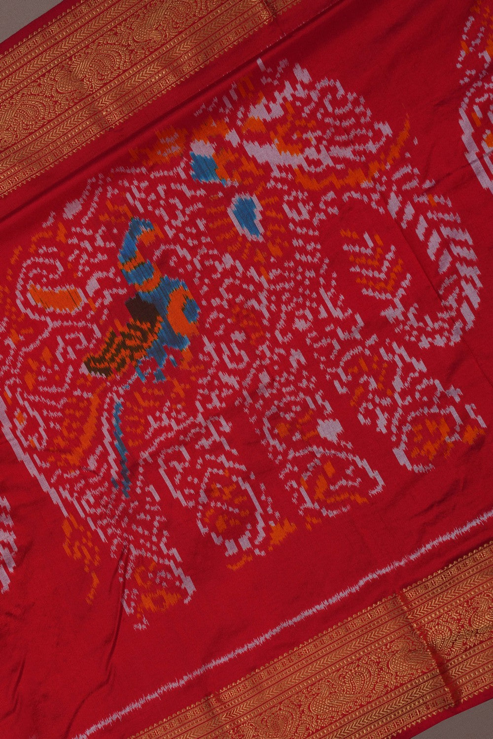 Image of Pochampally Rangkat Technique Ikat Saree
