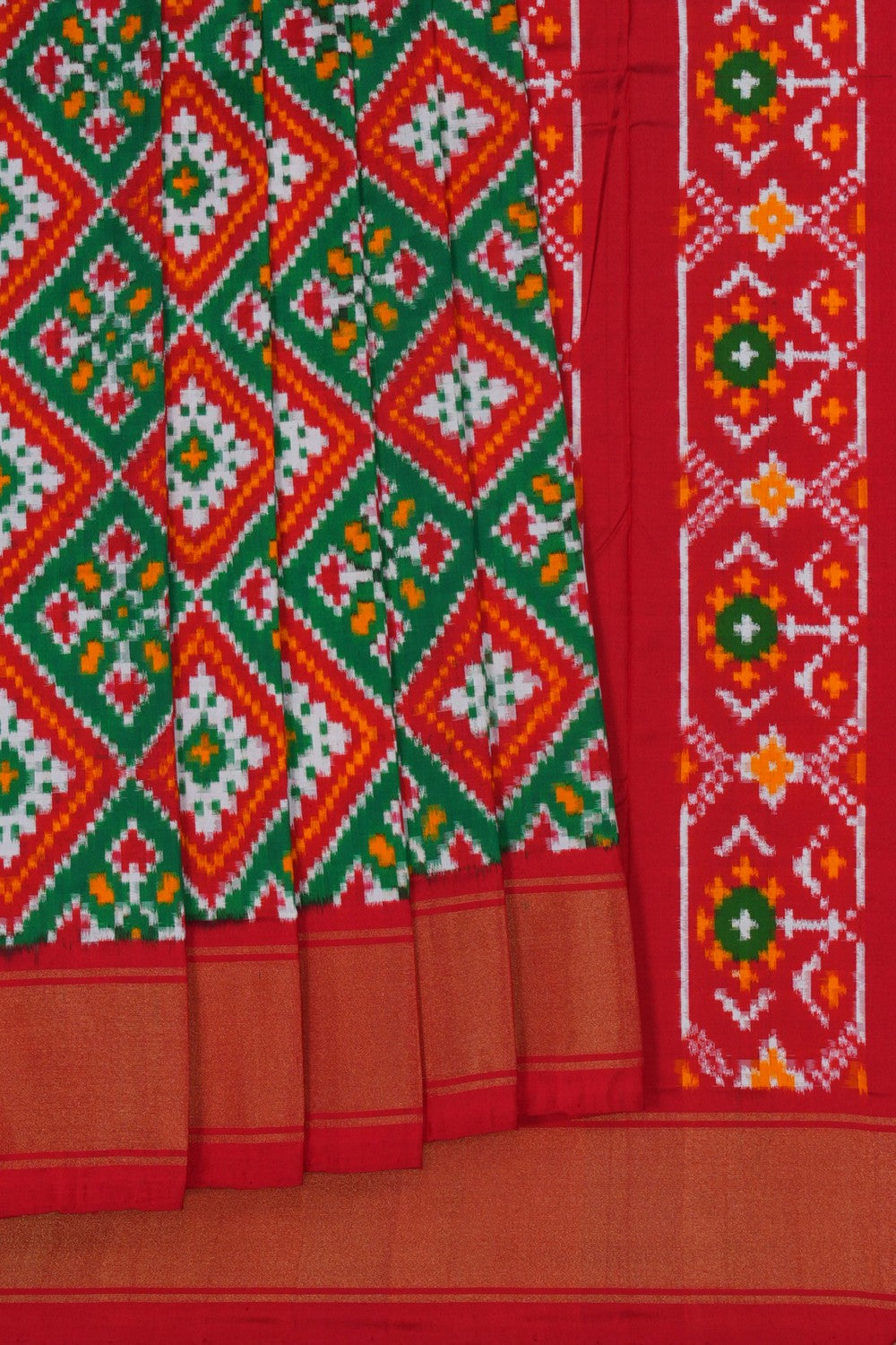 Image of Pochampally Rangkat Technique Ikat Saree