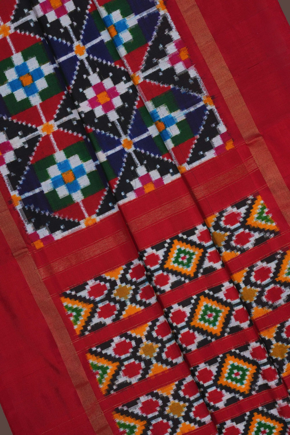 Image of Pochampally Rangkat Technique Ikat Saree