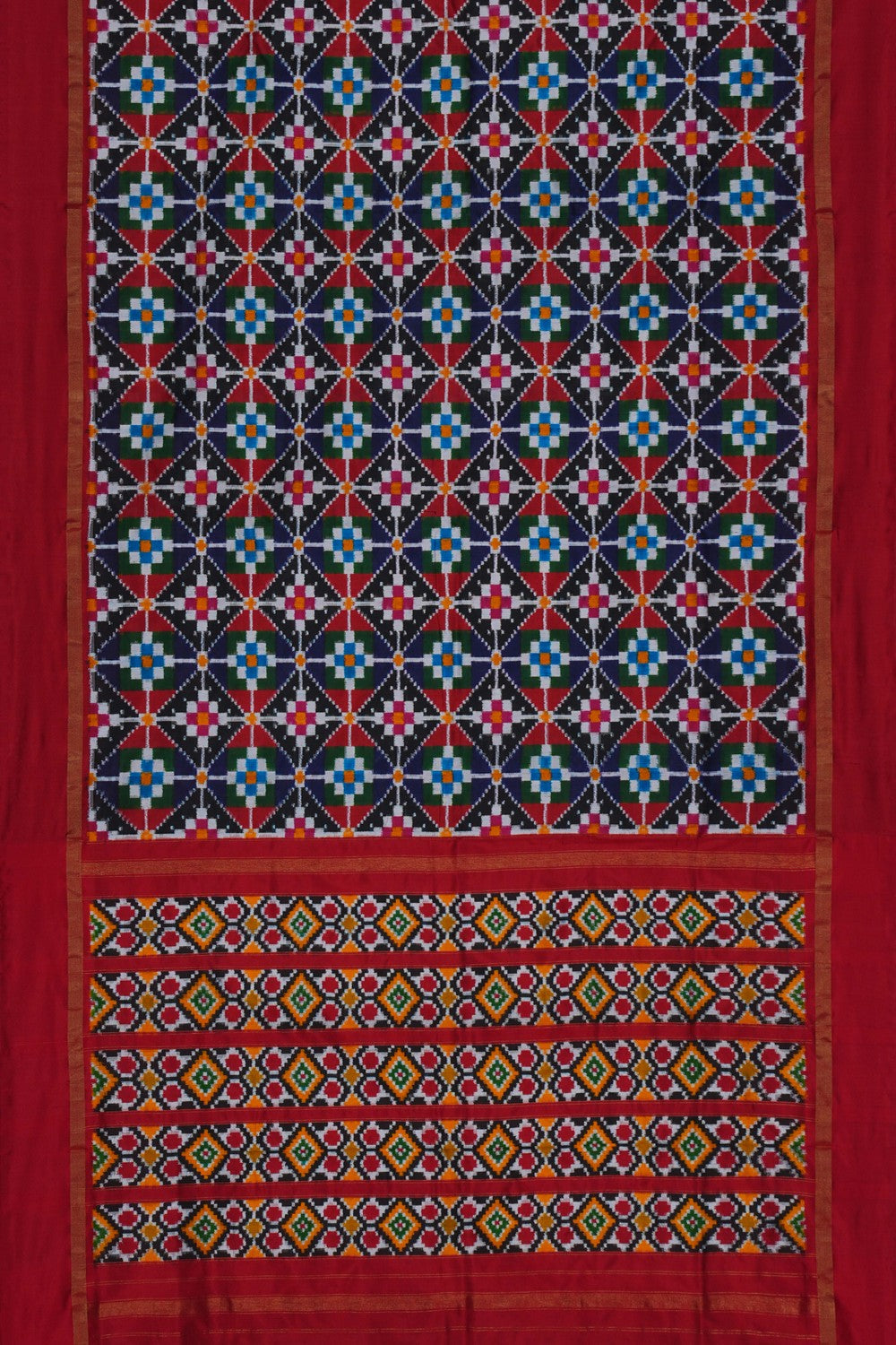 Image of Pochampally Rangkat Technique Ikat Saree