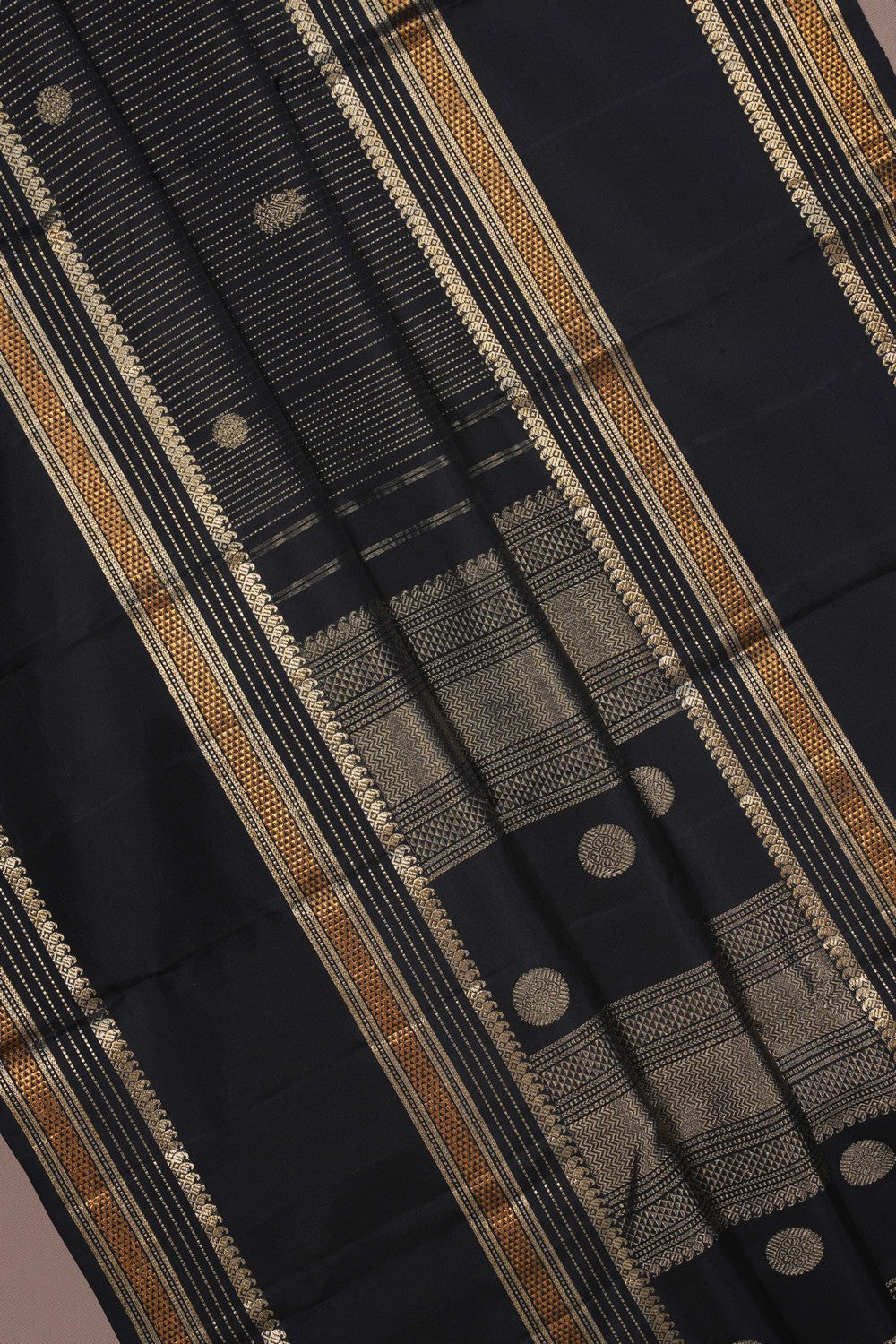 Image of Kanchi Silk Black Saree