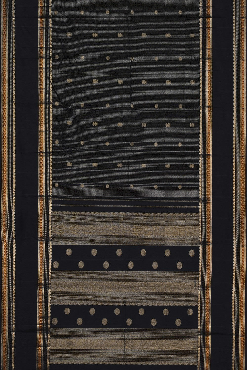 Image of Kanchi Silk Black Saree
