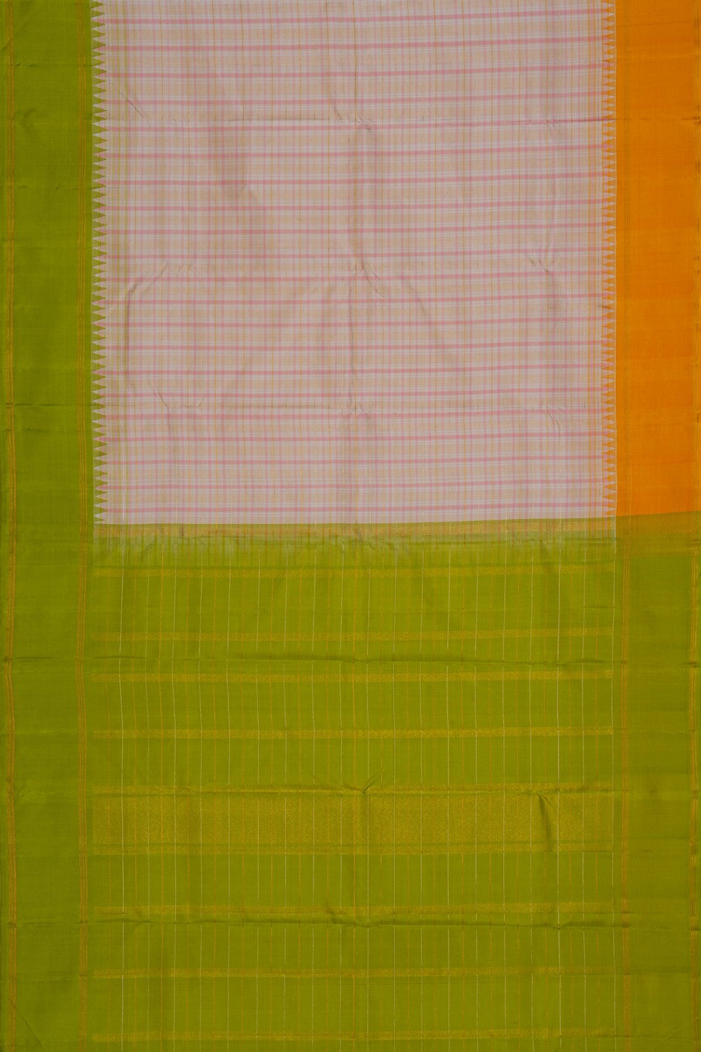 Image of Kanchi Silk Kattam Pattern Saree