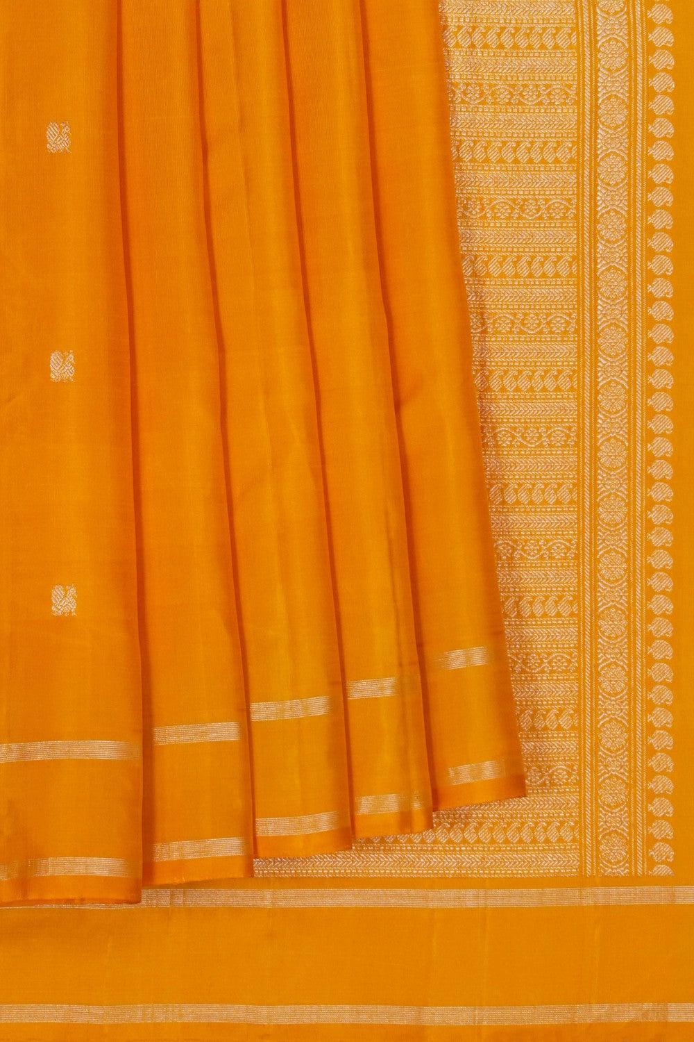 Image of Kanchi Silk Mustard Saree