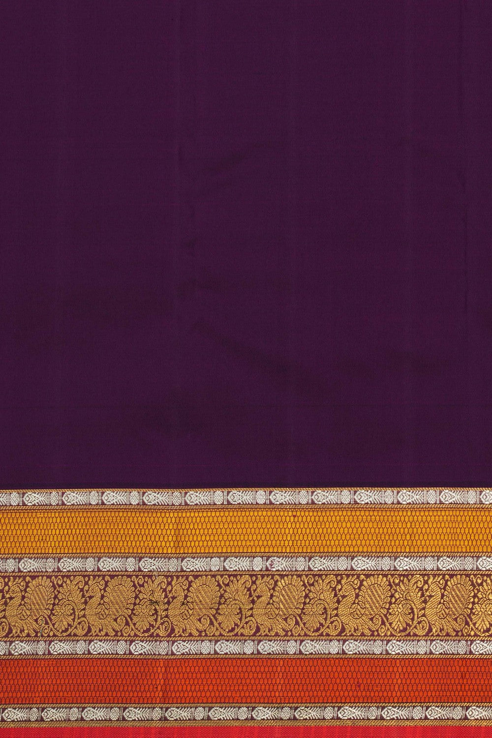 Image of Kanchipuram Silk Purple Saree