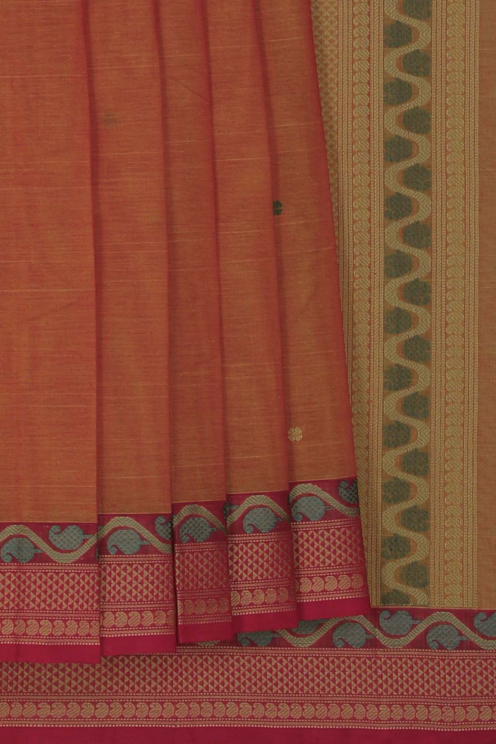 Image of South Cotton Red Saree