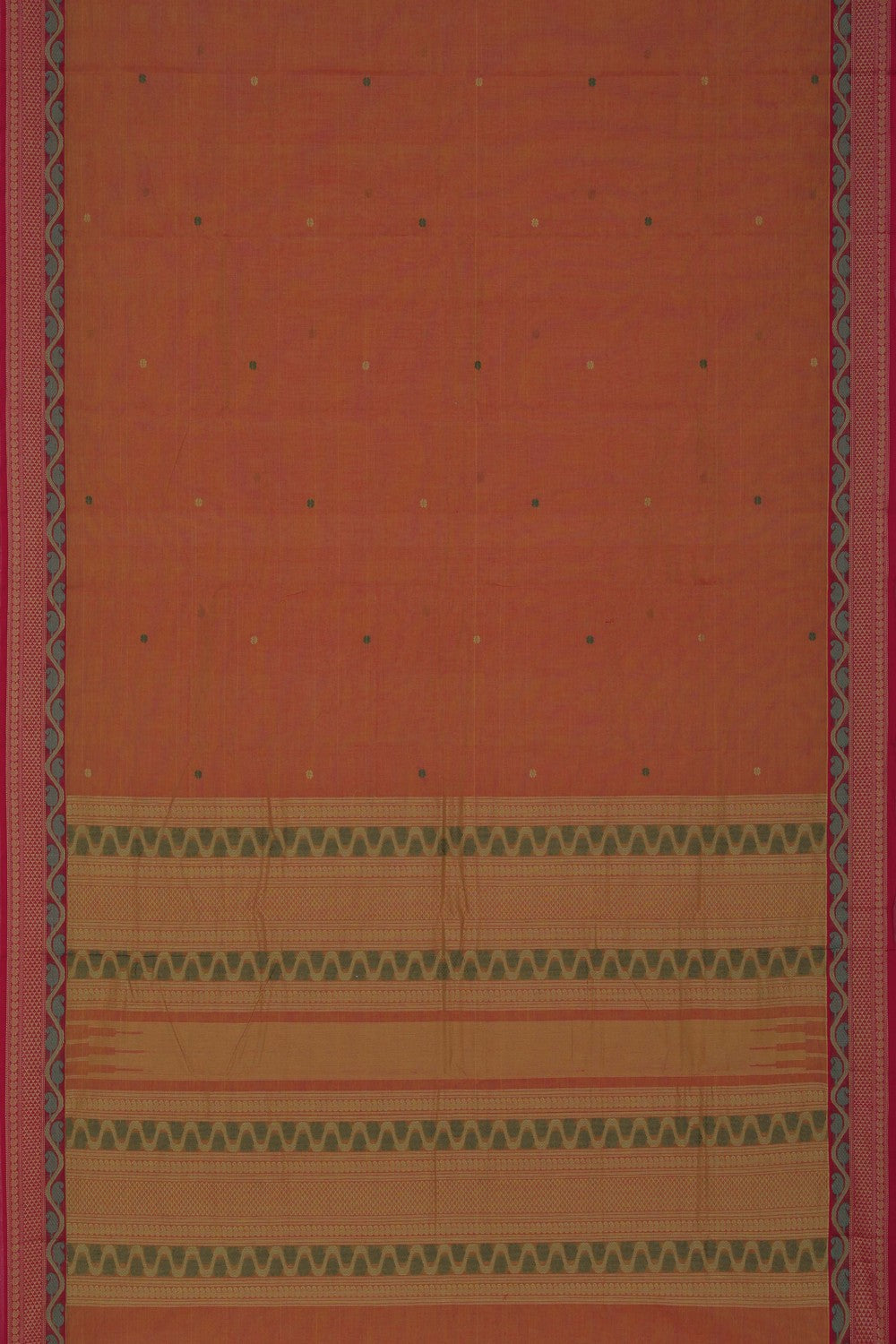 Image of South Cotton Red Saree