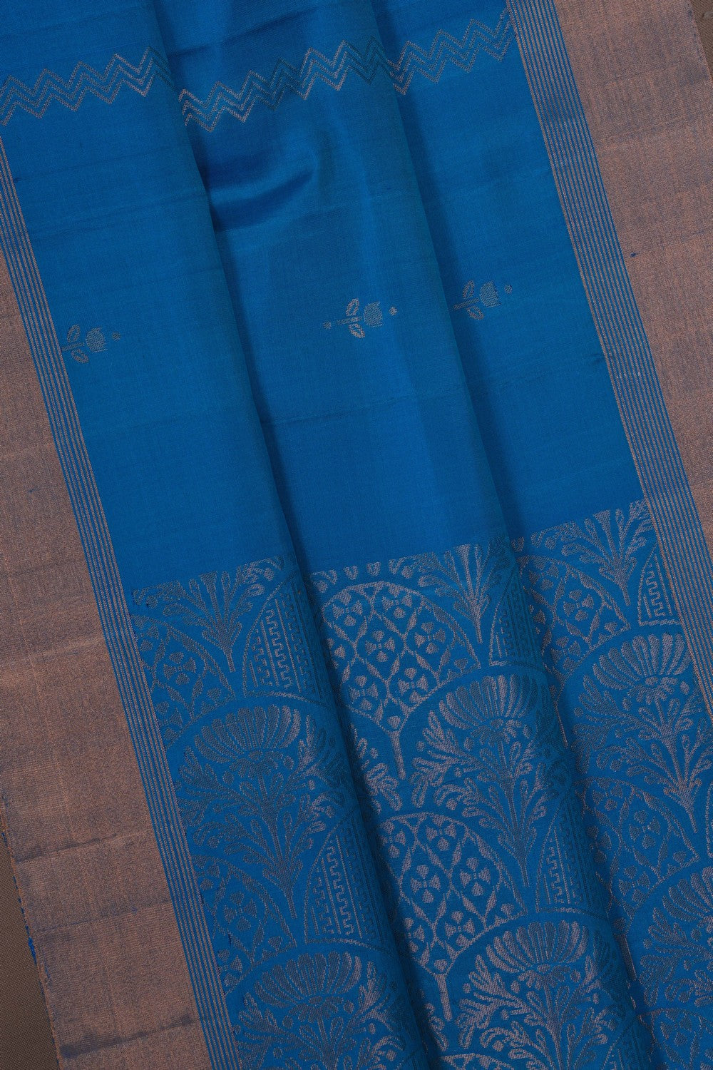 Image of South Silk Blue Saree
