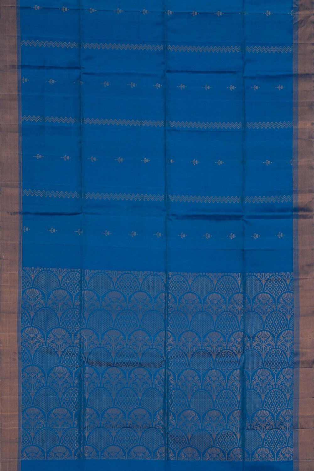 Image of South Silk Blue Saree
