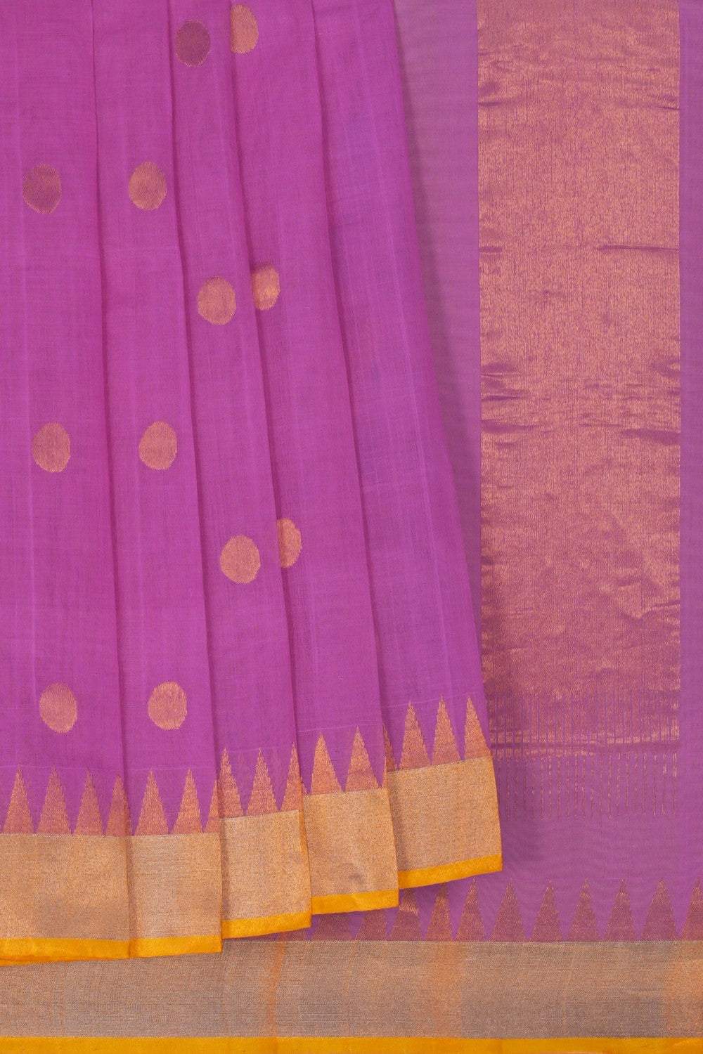 Image of Uppada Cotton Pink Saree