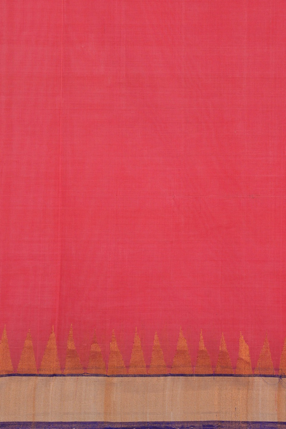 Image of Uppada Cotton Fuchsia Pink Saree