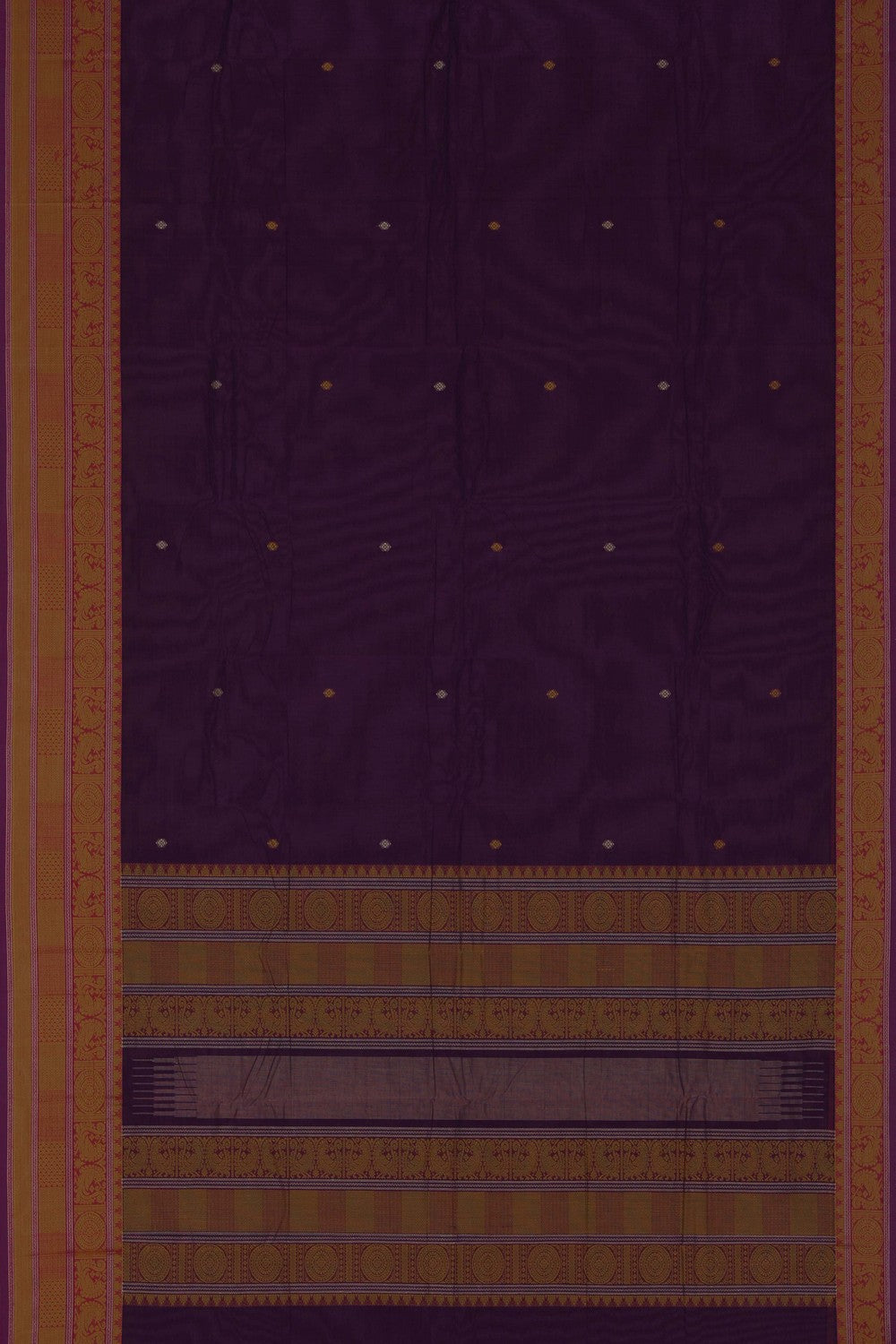 Image of Kanchi Cotton Violet Saree