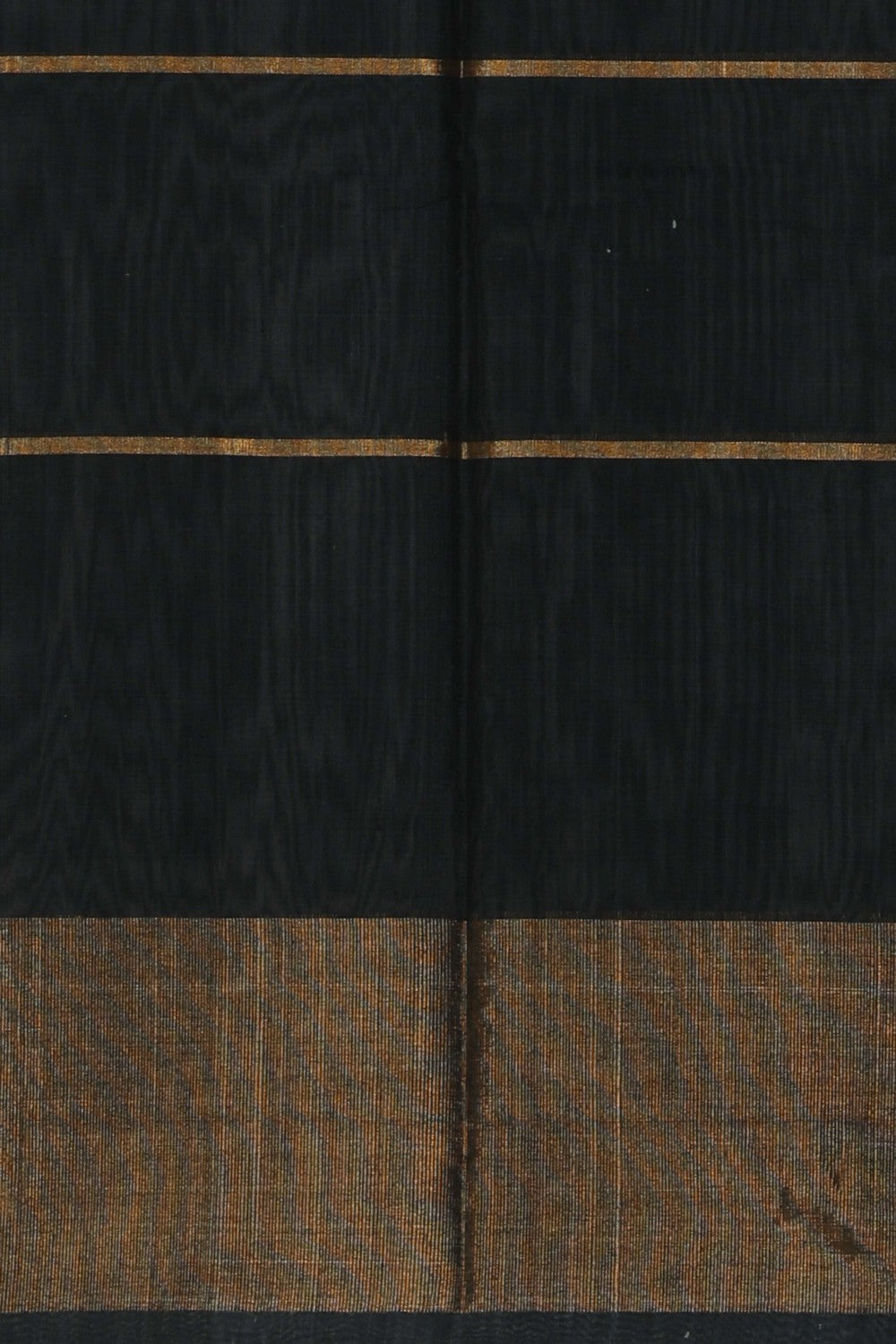 Image of Ikat Cotton-Silk Teal Blue Saree