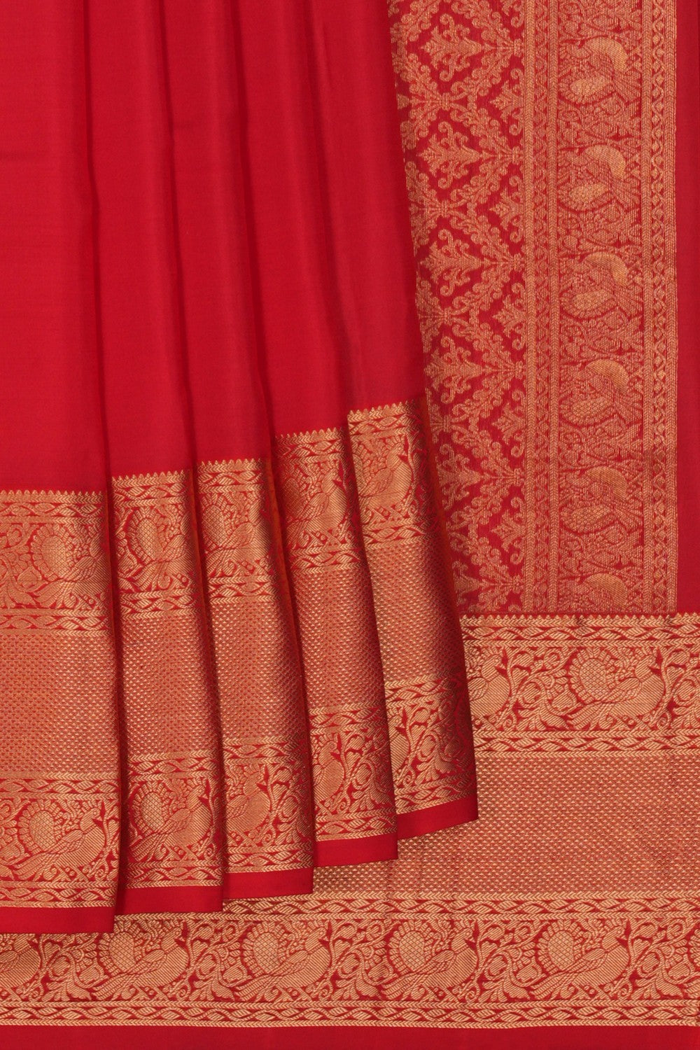 Image of South Silk Red Saree
