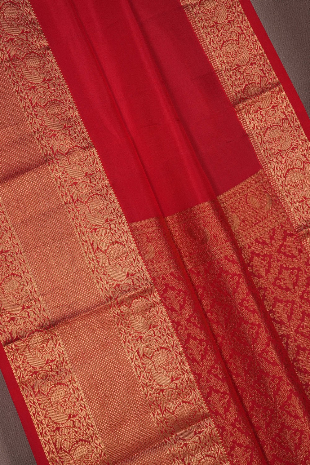 Image of South Silk Red Saree