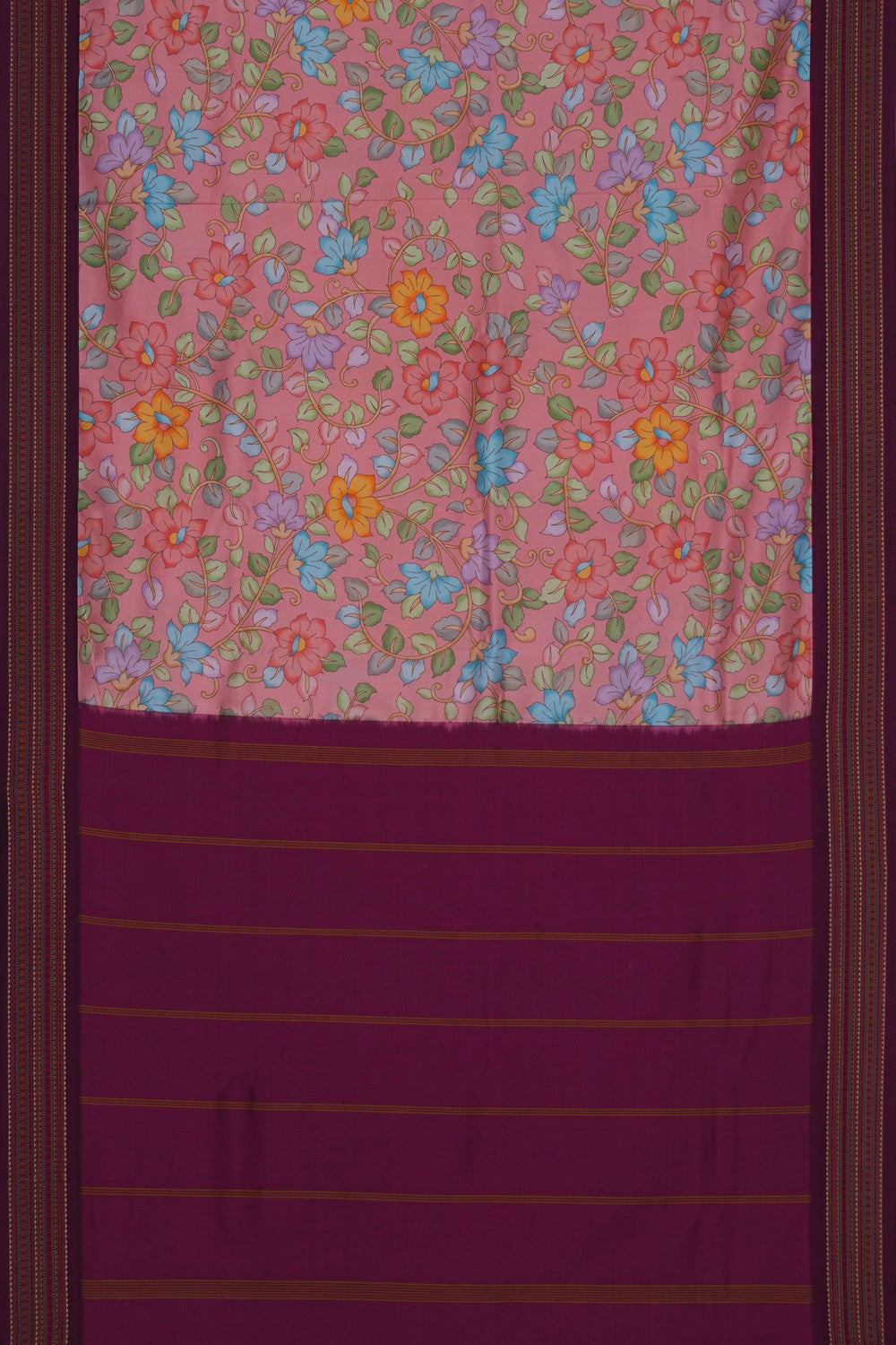 Image of South Soft Silk Saree With Contemporary charm prints