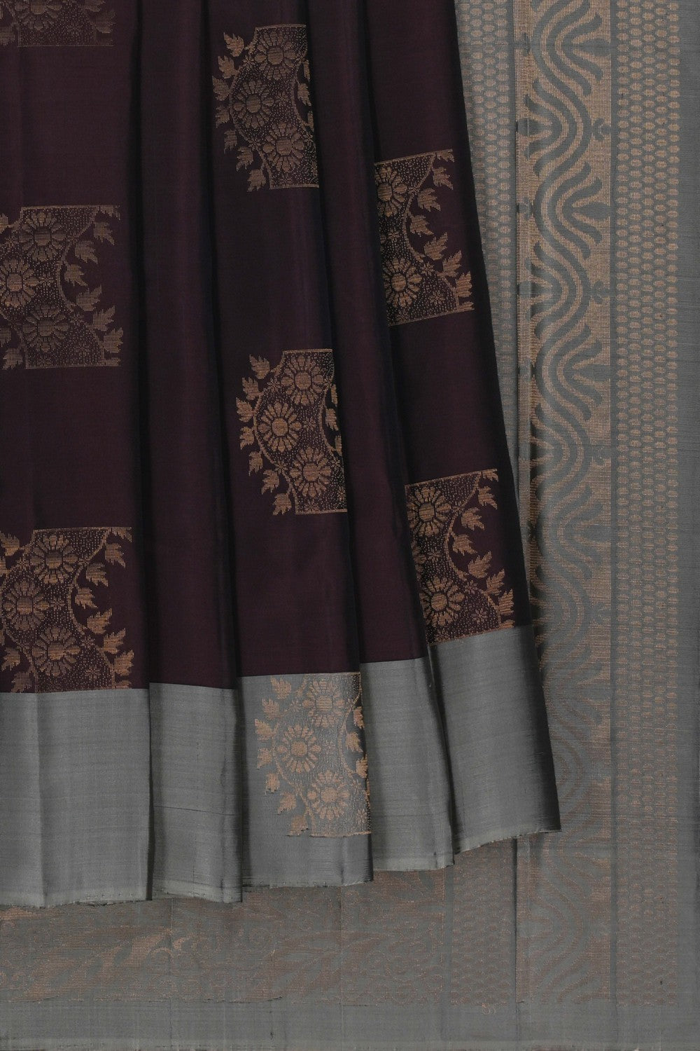 Image of South Silk Brown Saree