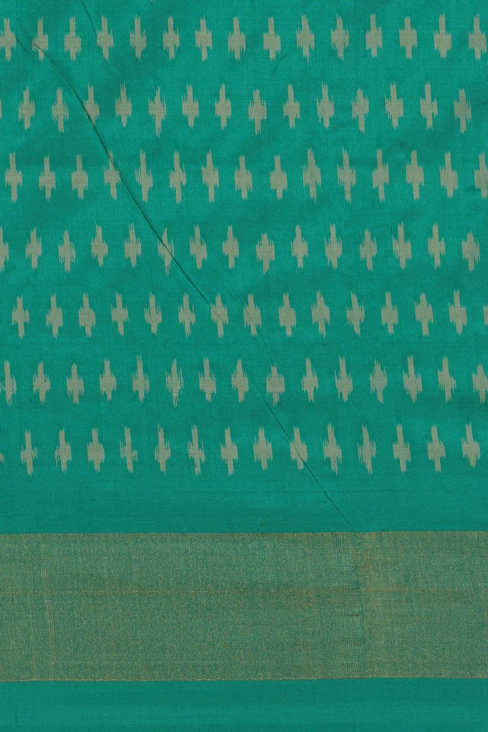 Image of Pochampally Ikat Silk Grey Saree