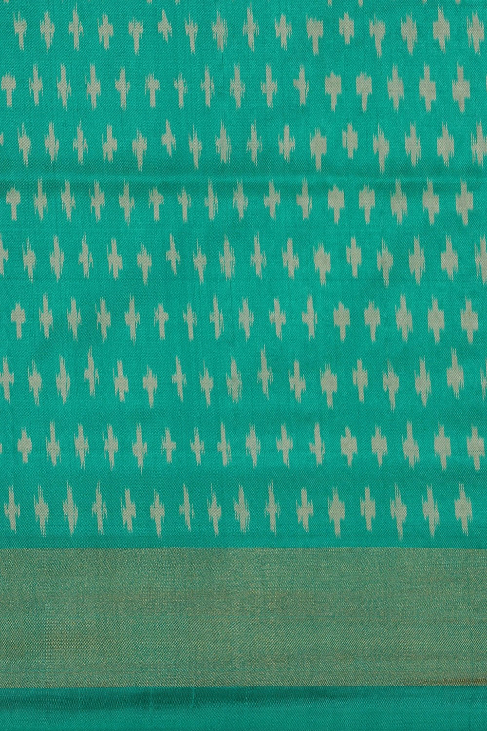 Image of Pochampally Ikat Silk Yellow Saree