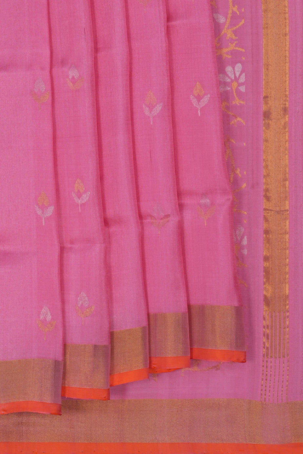 Image of Uppada Silk Pink Saree