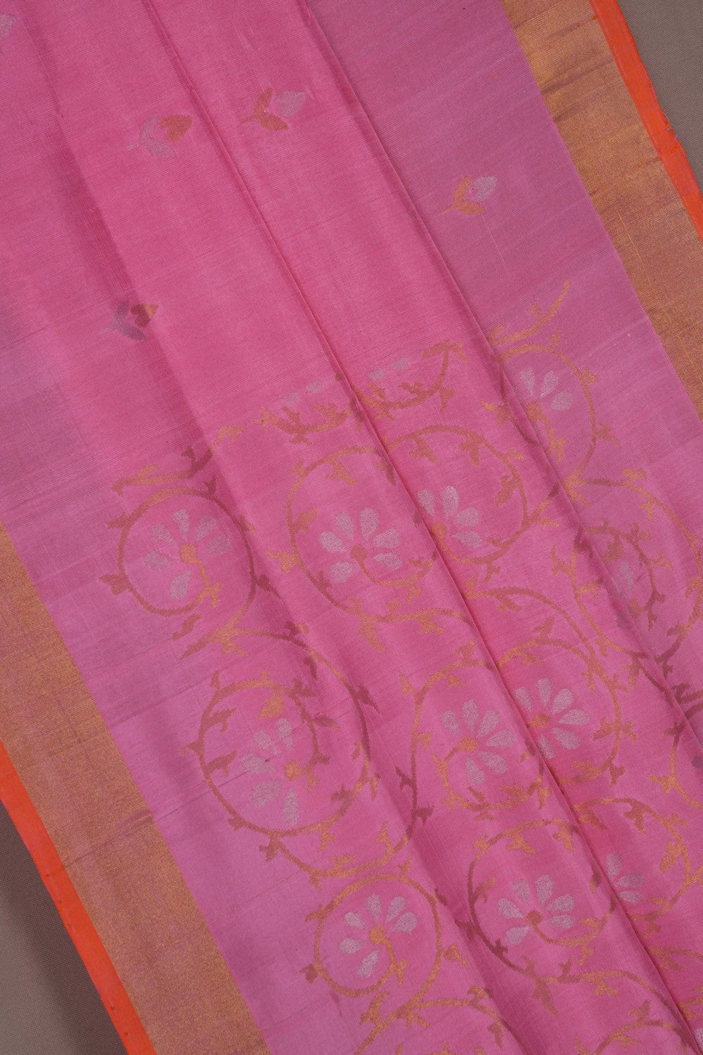 Image of Uppada Silk Pink Saree