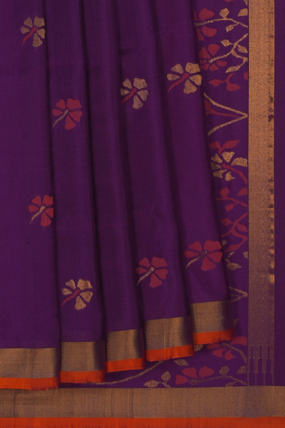 Image of Uppada Silk Purple Saree