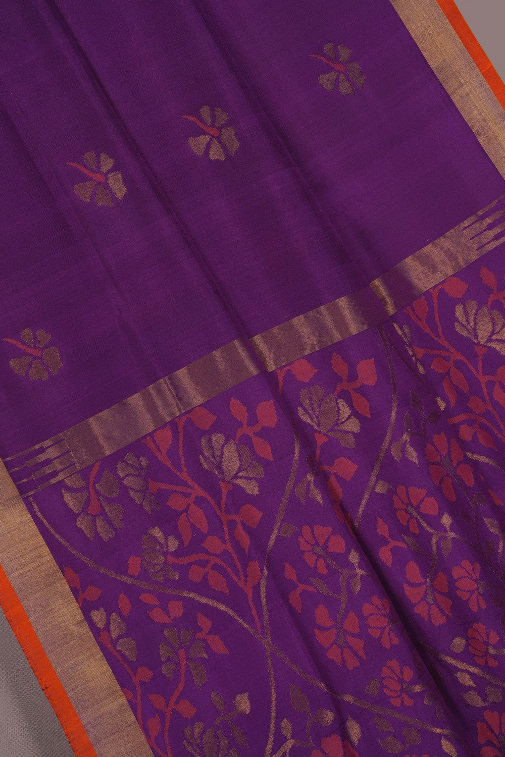 Image of Uppada Silk Purple Saree