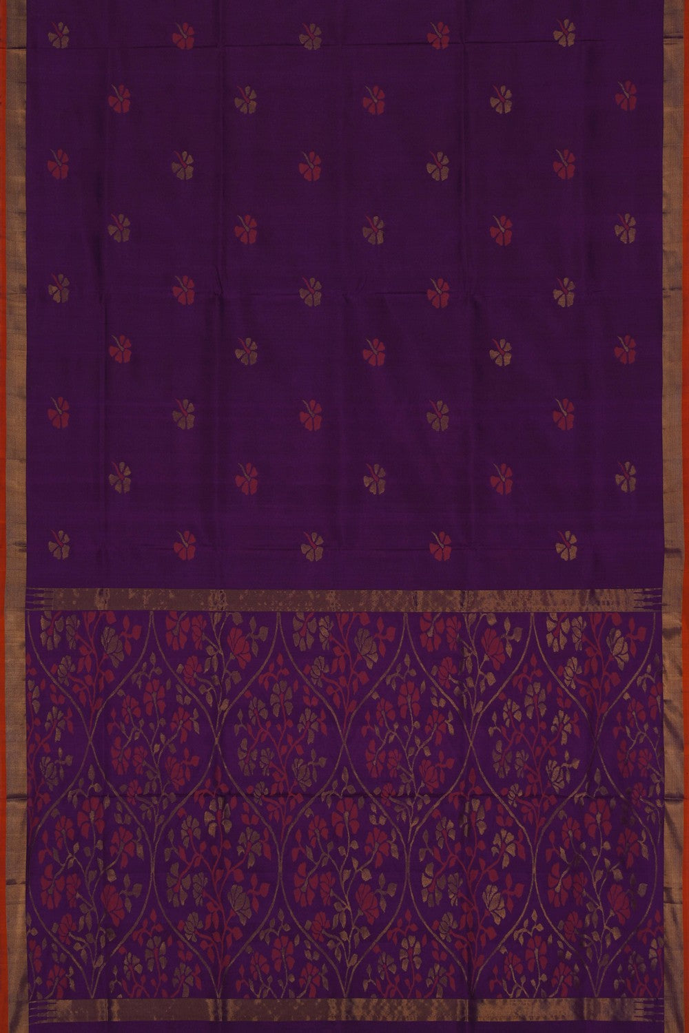 Image of Uppada Silk Purple Saree