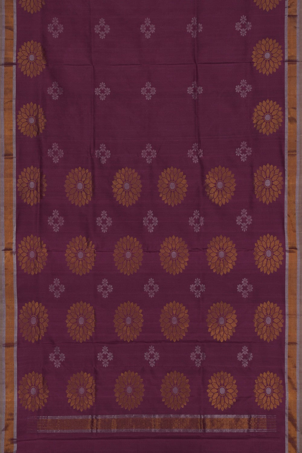 Image of Uppada Silk Moss Purple Saree