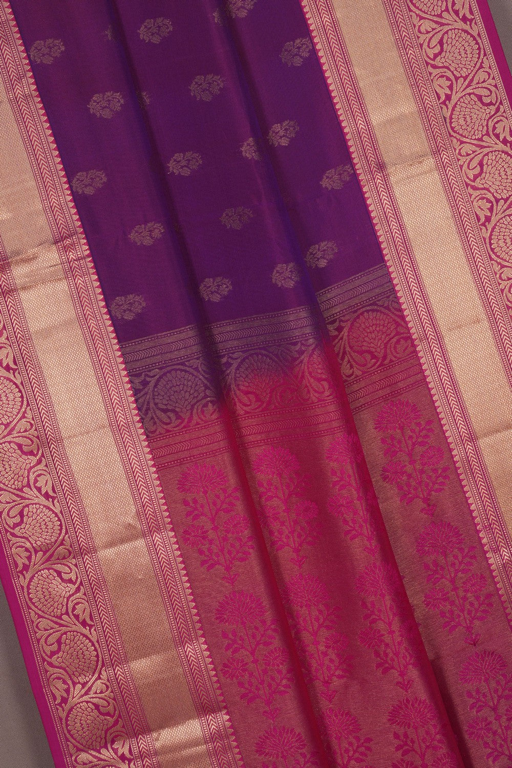Image of South Silk Purple Saree