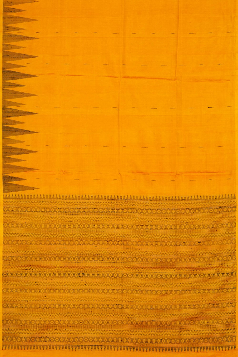 Image of South Silk Yellow Saree