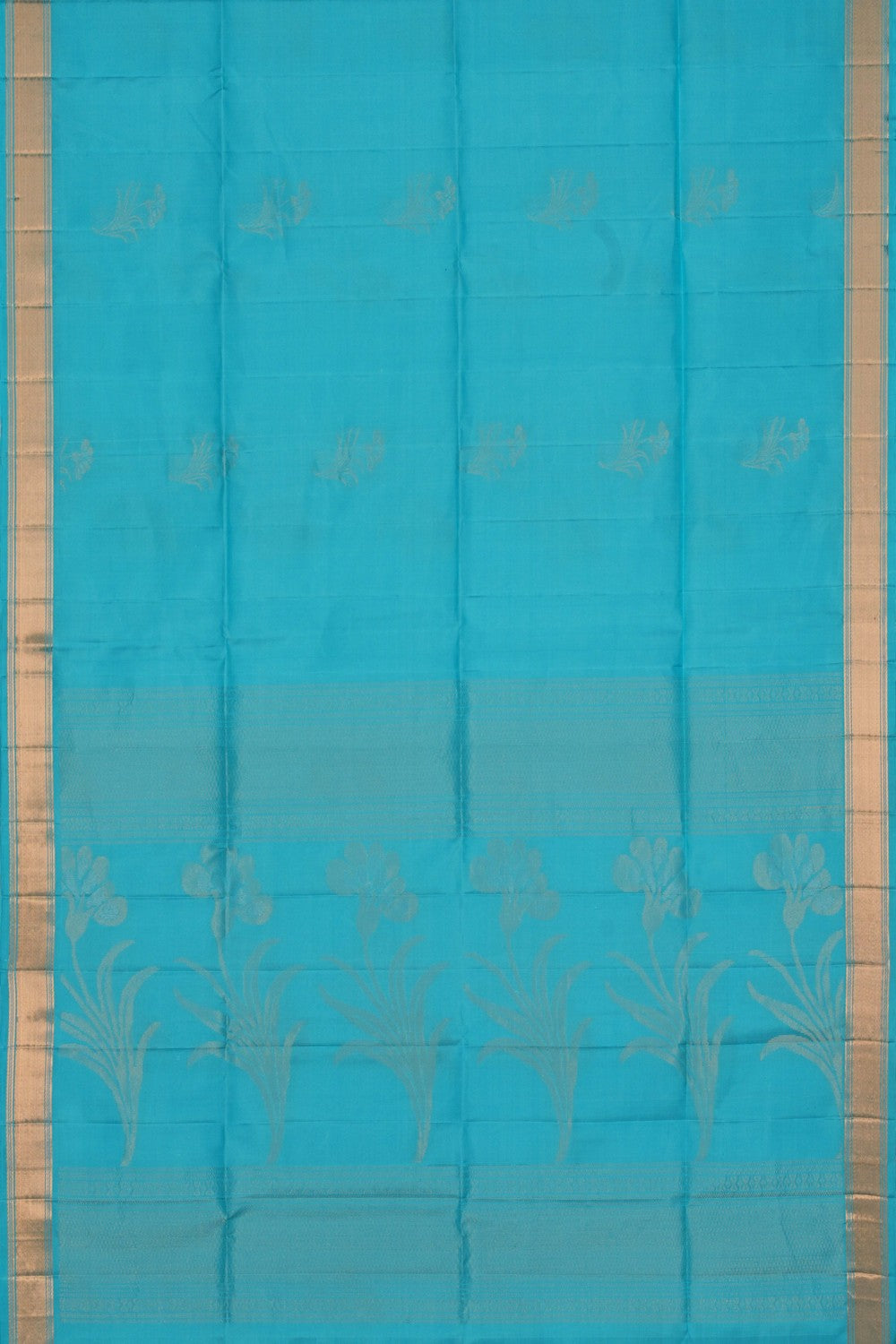 Image of South Silk Blue Saree
