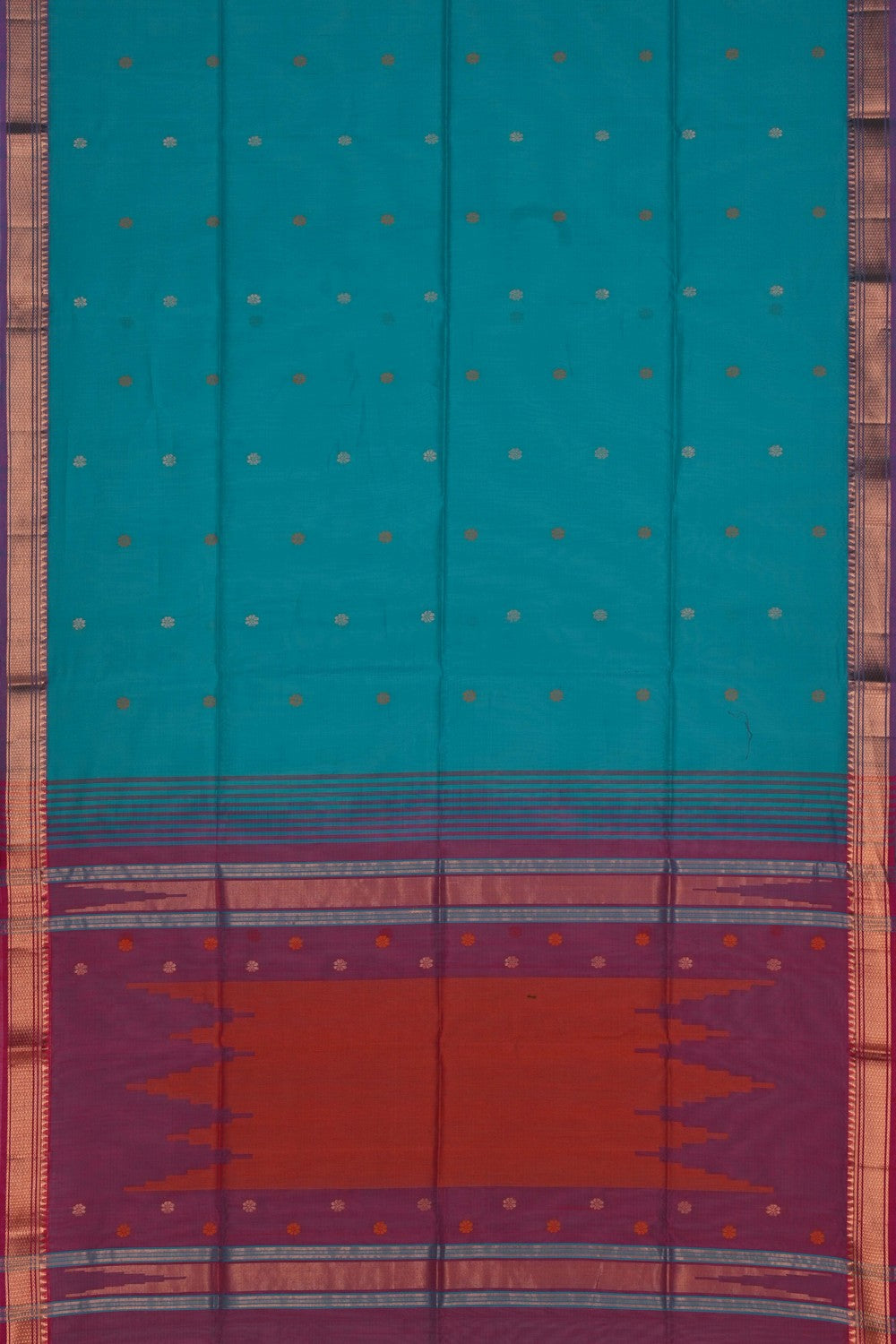 Image of Maheshwari Sea Green Saree