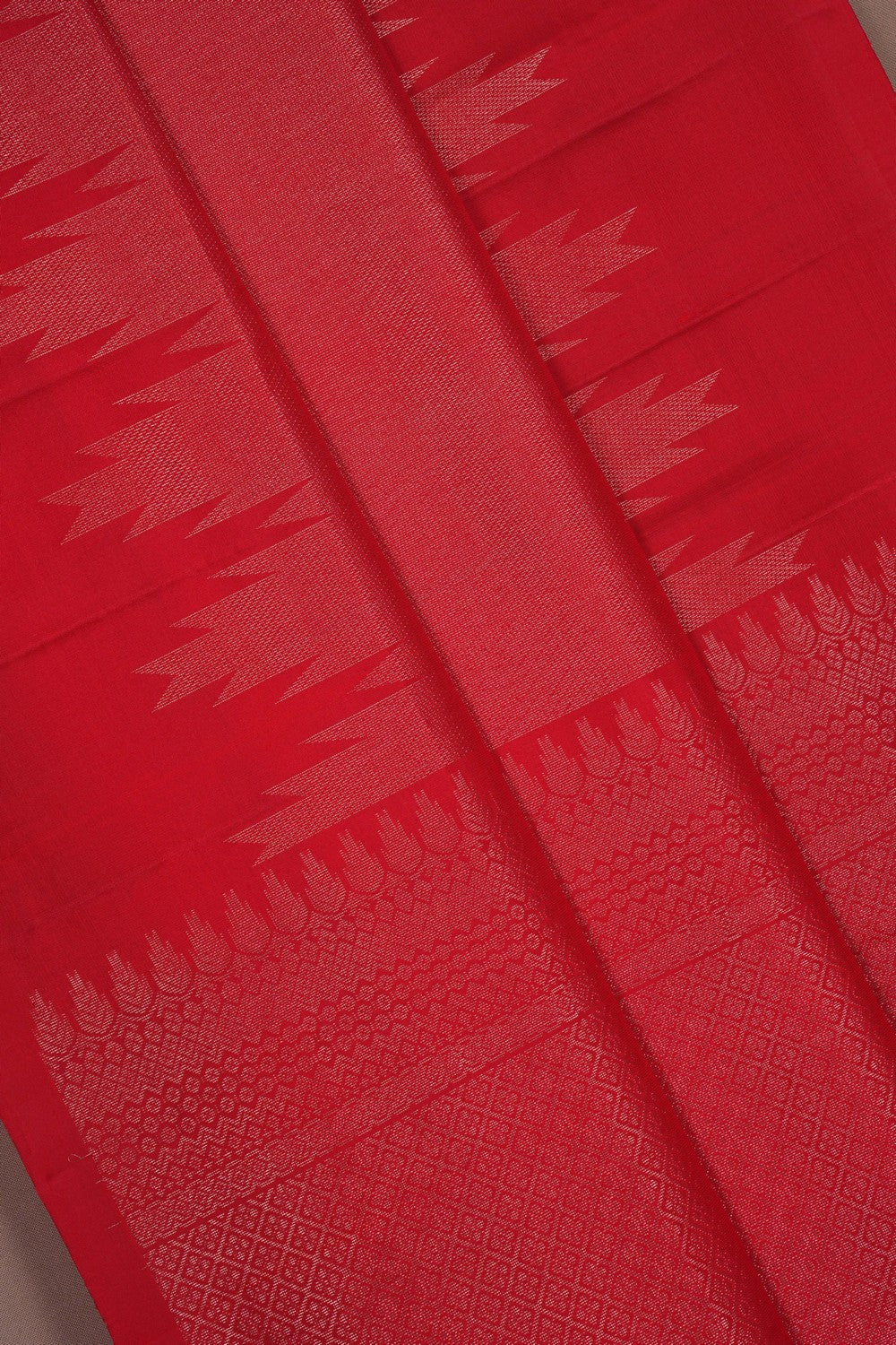 Image of South Silk Red Saree
