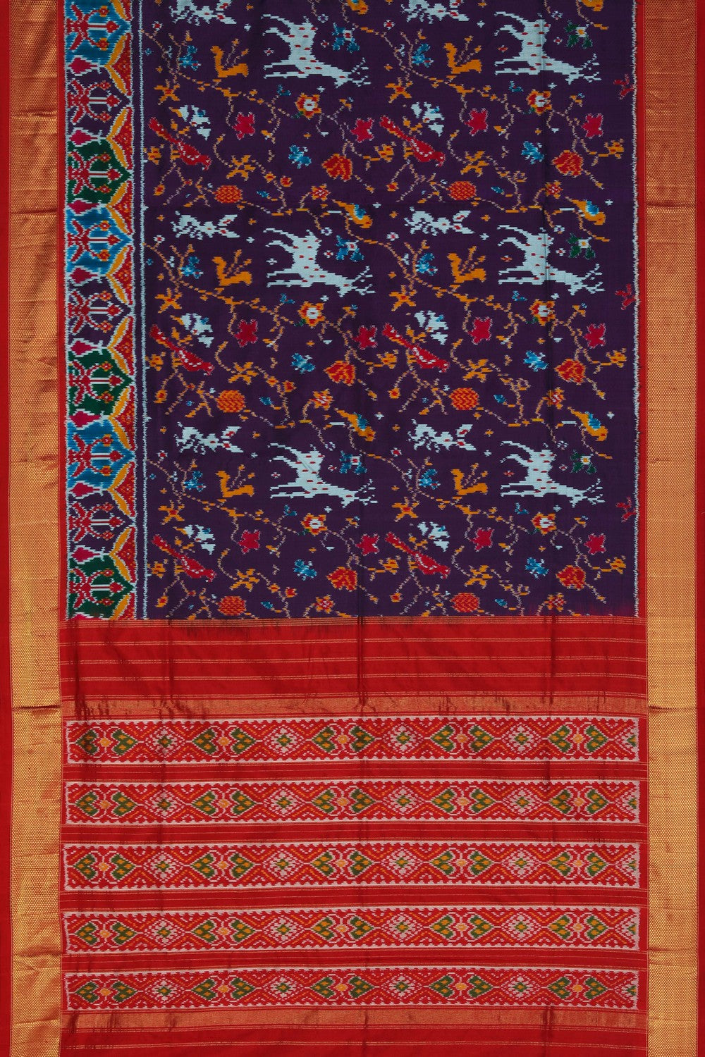 Image of Pochampally Rangkat Technique Ikat Saree