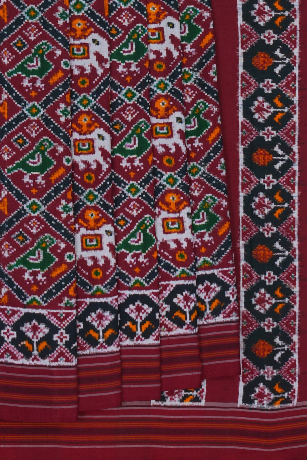 Image of Patan Patola Silk Double Ikat Saree